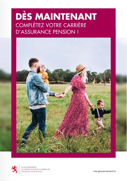 Dès maintenant, complétez votre carrière d'assurance pension !