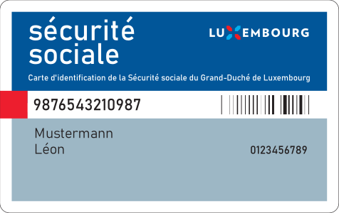 Carte d'identification de la Sécurité sociale du Grand-Duché de Luxembourg