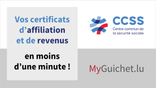 Génération directe de certificats d’affiliation et de revenus sur MyGuichet.lu