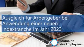Umsetzung der Tripartite-Vereinbarung vom 7. März 2023 über die dritte Indextranche von 2023