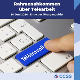 Rahmenvereinbarung über Telearbeit: Ende der Übergangszeit