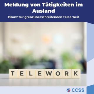 Meldung von Tätigkeiten im Ausland 