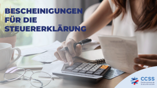 Bescheinigungen für die Steuererklärung