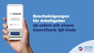 Die Bescheinigungen über die Zahl der Beschäftigten und über die Gehalts-/Lohnsumme ab sofort mit einem GouvCheck QR-Code