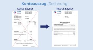 Neue Darstellung der Kontoauszüge ab März 2025