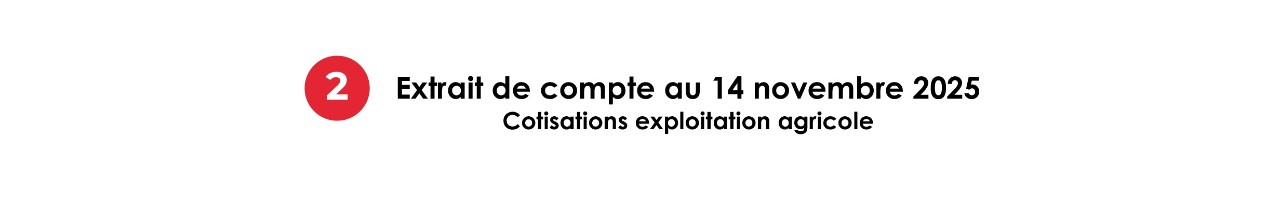 Dat4e de l’extrait de compte 